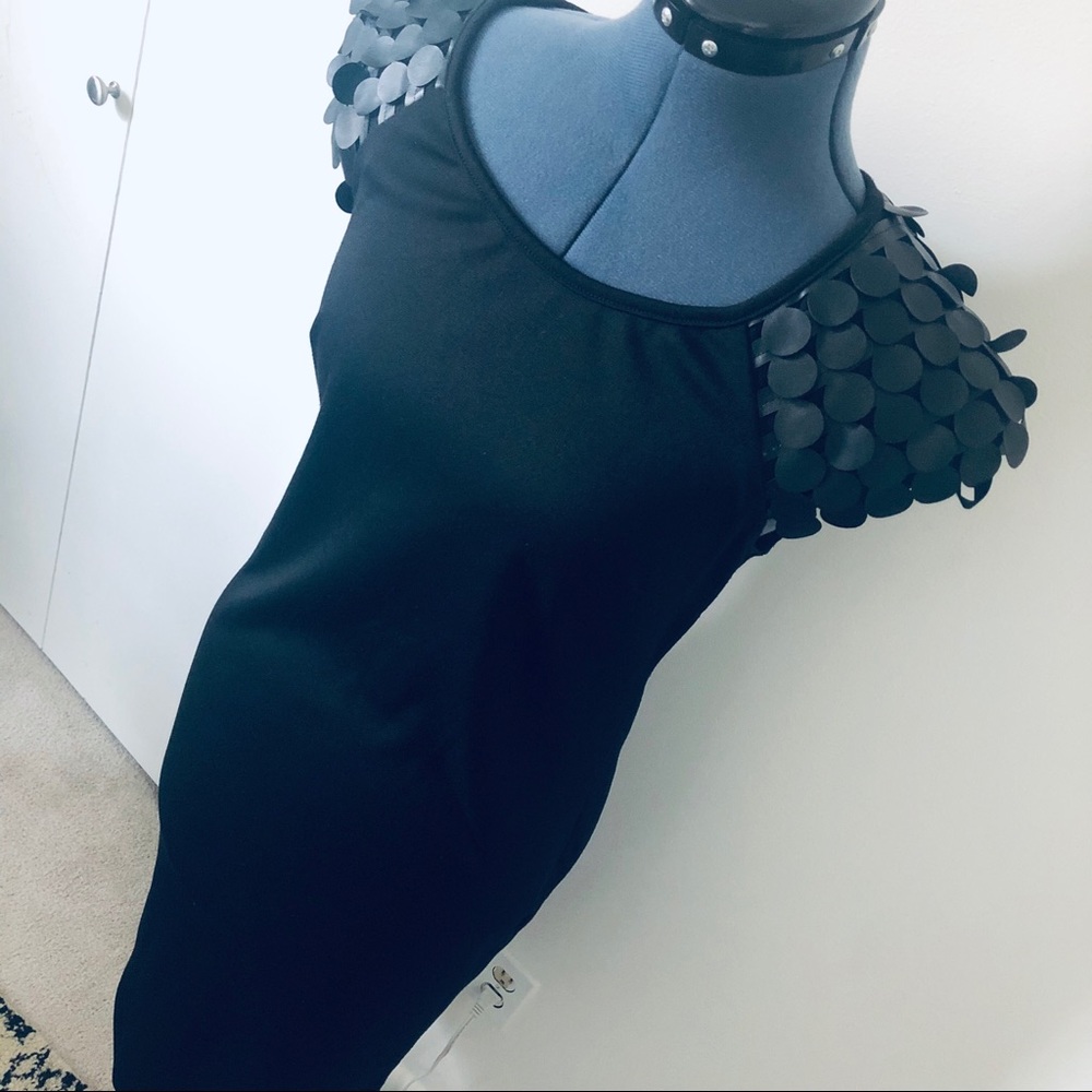 Bisou Bisou black dress with Shoulder Flair